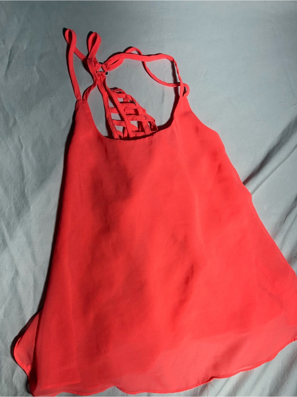 mine Coral Strappy Back Cami